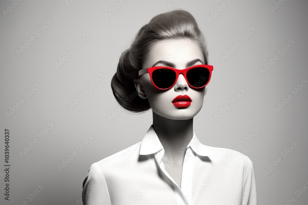 Fashion model girl sunglasses portrait adult. Fashion model girl sunglasses portrait adult.