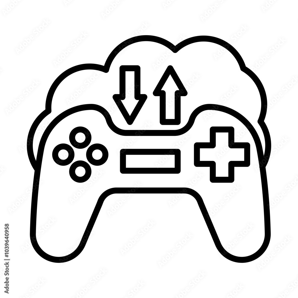 Game Server line icon Game Server line icon
