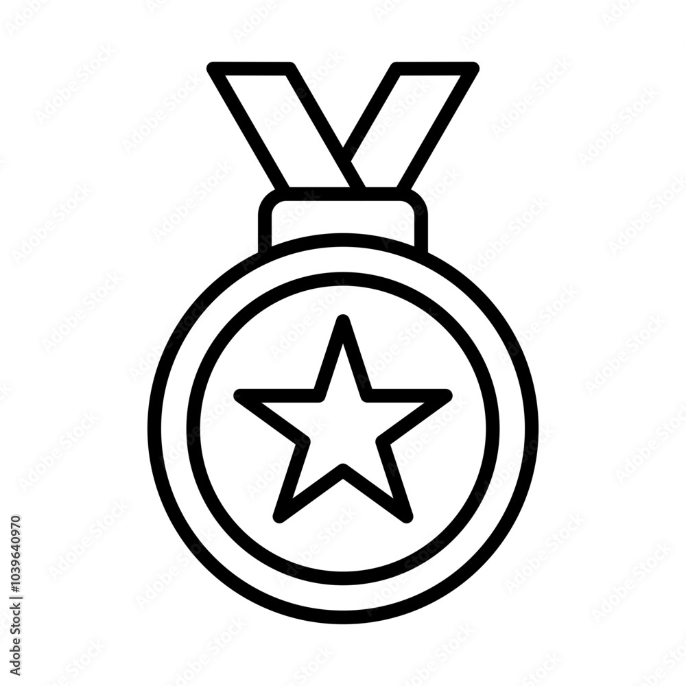 Achievement Badge line icon Achievement Badge line icon