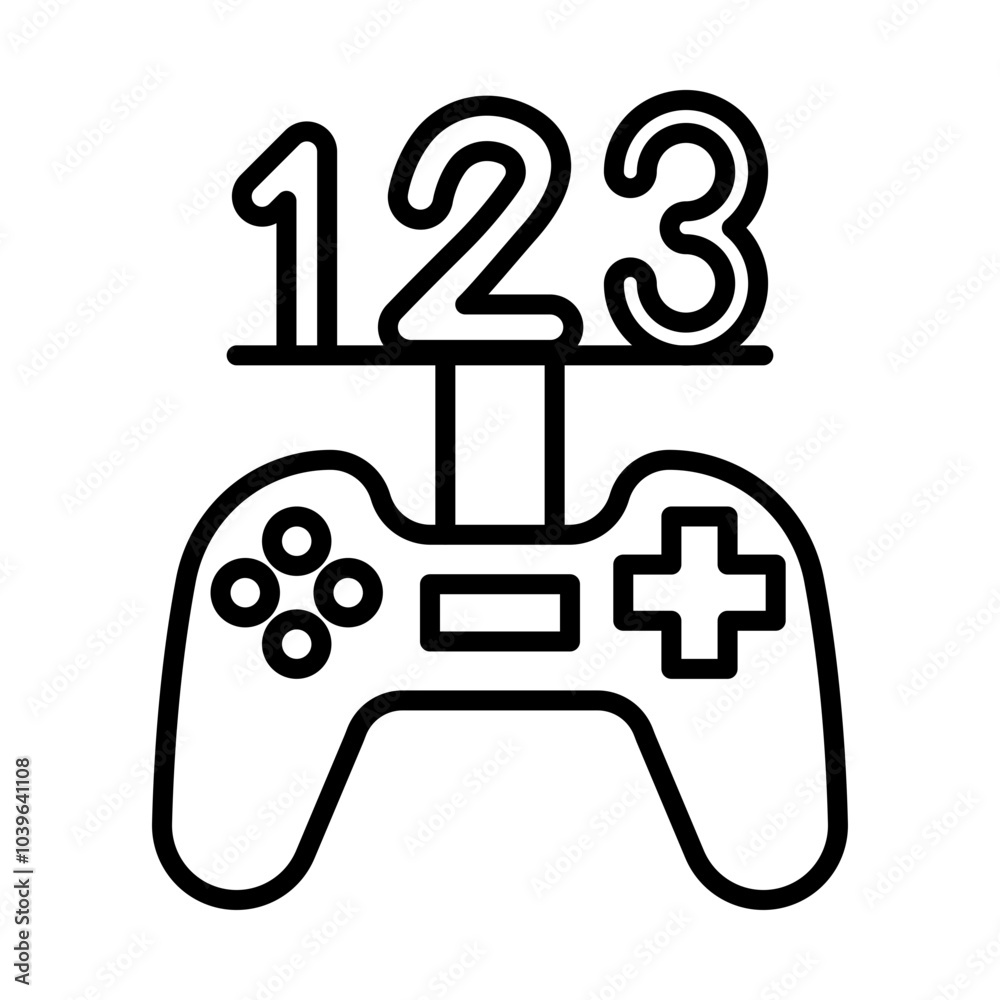 Game Ranking line icon Game Ranking line icon