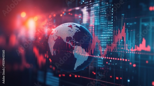 Global Data Trends Visualization with Earth and Graphs