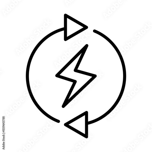 Free Download Renewable Energy line icon - GFXLoad