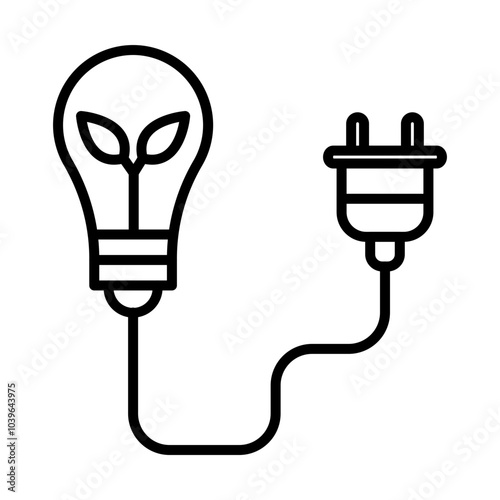 Bioenergy line icon
