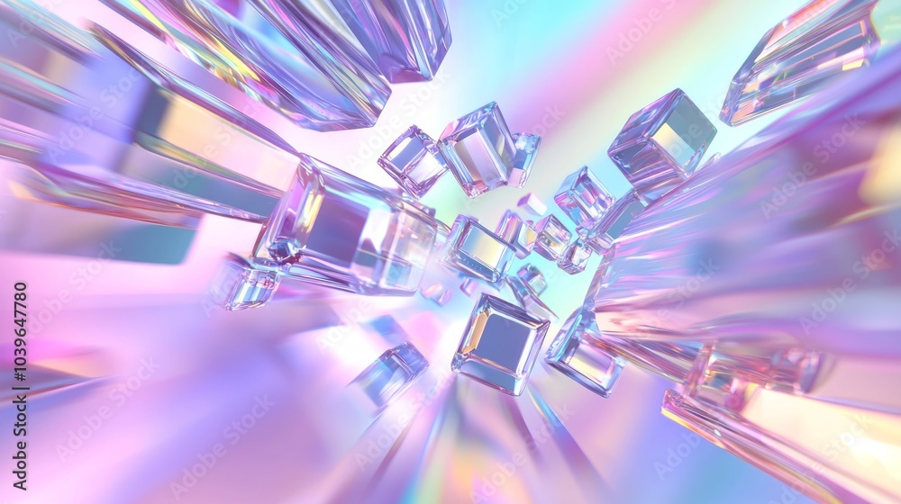 Techno Fusion - 3D Render Illustration of Vibrant Digital Explosion Background for Tech Products, Ultra-Detailed Techno Fusion - 3D Render Illustration of Vibrant Digital Explosion Background for Tech Products, Ultra-Detailed