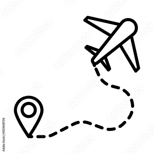 Travel line icon