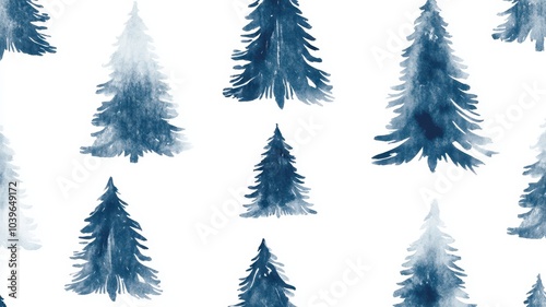 Collection of Christmas tree drawn with a brush on a white isolated background,greeting season and gift in christmas day,winter season,New Year decorations,fairy lights,copy space.