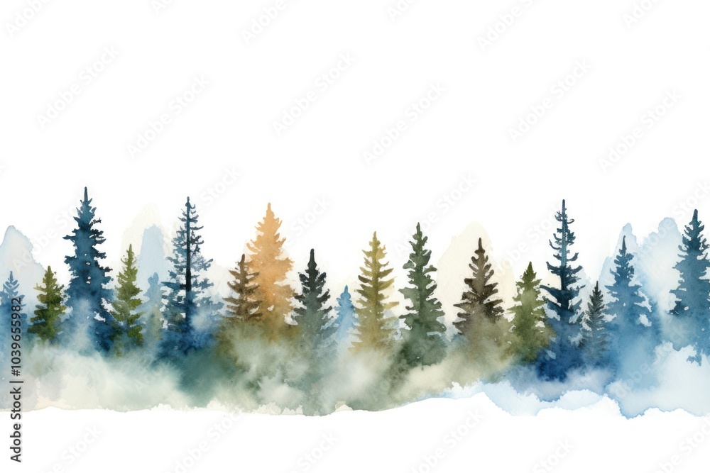 Fototapeta premium Winter border backgrounds outdoors nature.