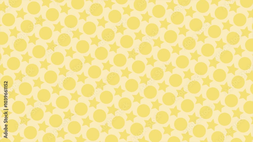 Pop Simple Background Animation Loop Yellow