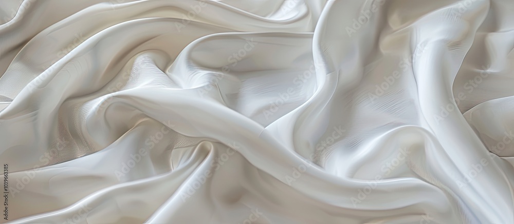 Soft focus white fabric texture providing copy space image Soft focus white fabric texture providing copy space image