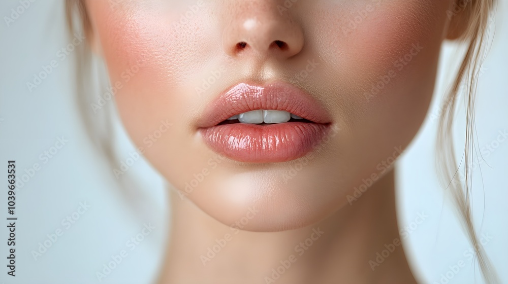 Fototapeta premium A blog post exploring wrinkle treatment options for the mouth area, featuring before-and-after comparisons from treatments like chemical peels and hyaluronic acid fillers