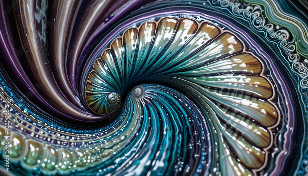 Abstract multicolored fractal background