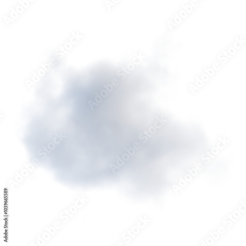  White Fluffy Cloud in sky Isolated photo