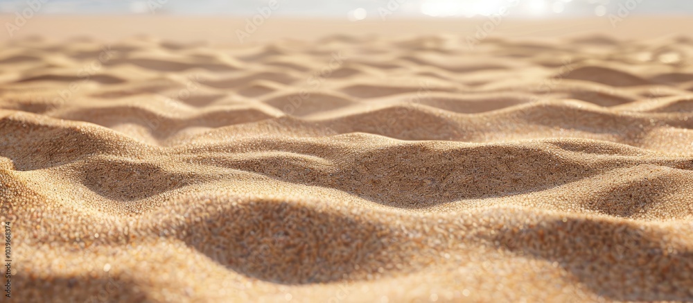 Background of a sandy beach with a smooth texture great for copy space image Background of a sandy beach with a smooth texture great for copy space image
