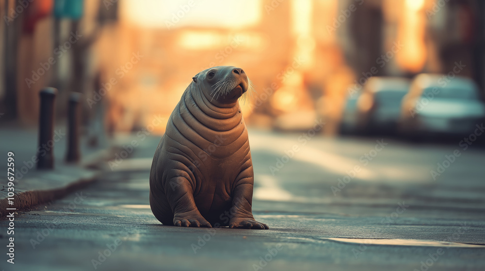 Obraz premium Walrus Animal Photography