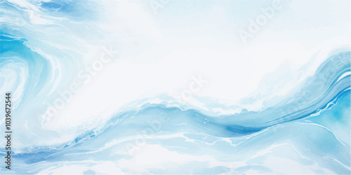 abstract soft blue and white abstract water color ocean wave texture background. Banner Graphic Resource as background for ocean wave and water wave abstract graphics,blue, river, nature, ocean.