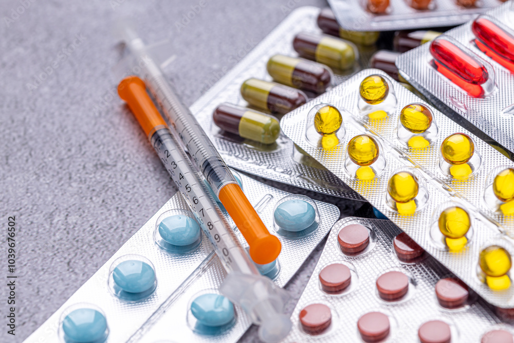Variety of medicines and drugs.Medicine and healthcare concept.Variety of medicines and drugs.Medicine and healthcare concept.Pill for the prescription and treatment various diseases chemistry Variety of medicines and drugs.Medicine and healthcare concept.Variety of medicines and drugs.Medicine and healthcare concept.Pill for the prescription and treatment various diseases chemistry