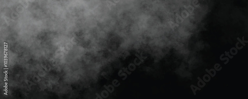A moody and mysterious portrayal of fog cascading softly into the shadows

