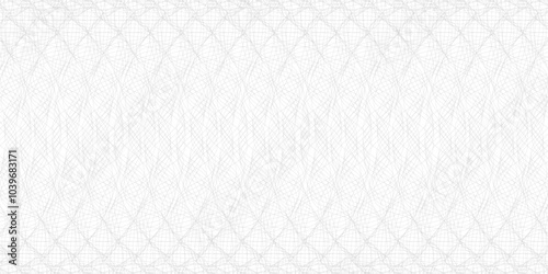 Guilloche vector background grid. Geometric lathe criss cross line pattern for document design, banknotes, money, official check and diploma authenticity.