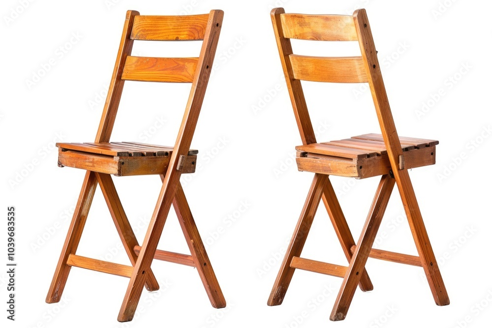 set of wooden chairs. Isolated on white with clipping path set of wooden chairs. Isolated on white with clipping path