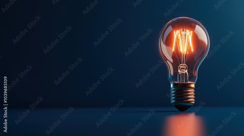 Modern Light Bulb Symbolizing Innovation and Technology Modern Light Bulb Symbolizing Innovation and Technology
