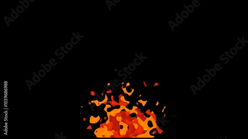 Cartoon Fire Animation 