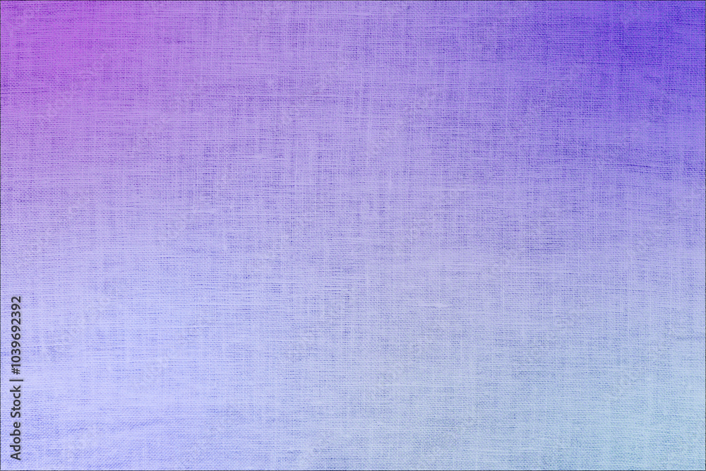 Fototapeta premium Pastel color gradient hemp cloth texture background. Modern abstract pattern backdrop.