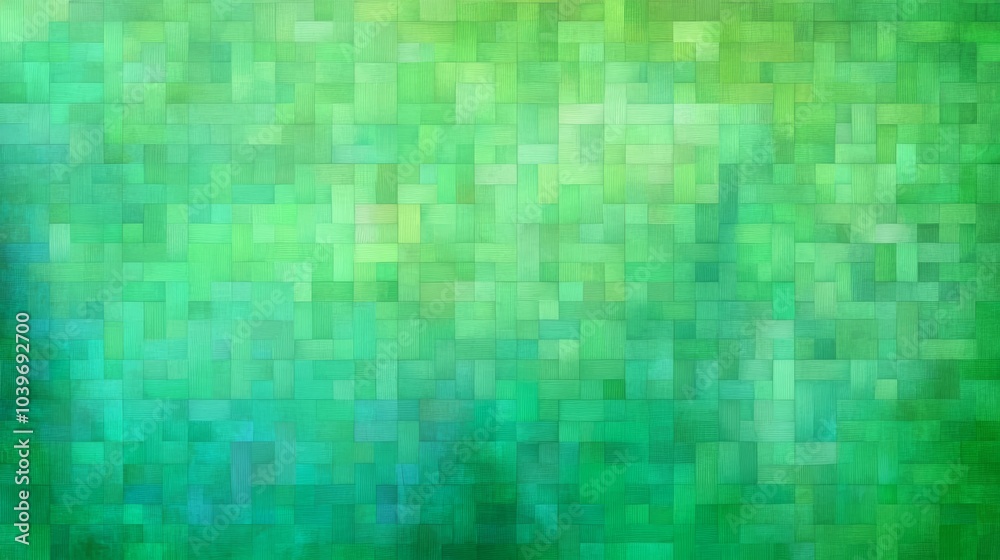 Vibrant green squares, a modern abstract geometric pattern design Vibrant green squares, a modern abstract geometric pattern design