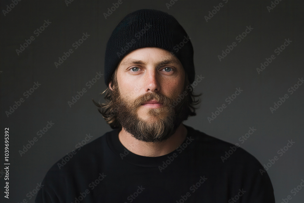 Portrait of a Photographer with Camera in Studio Setting Portrait of a Photographer with Camera in Studio Setting