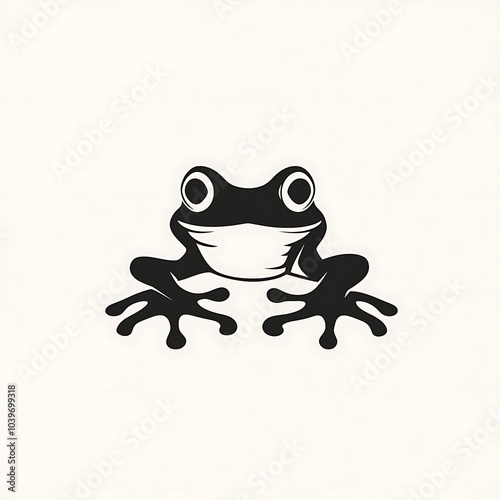 A cartoon frog wearing a face mask. photo