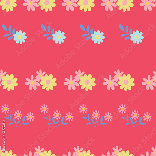 Vector Floral Seamless Pattern