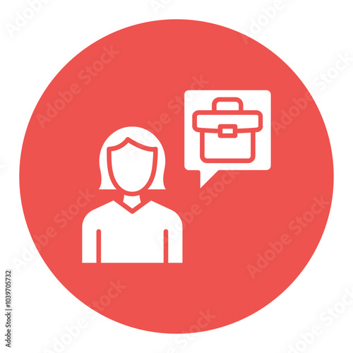 Job Candidate Female Icon