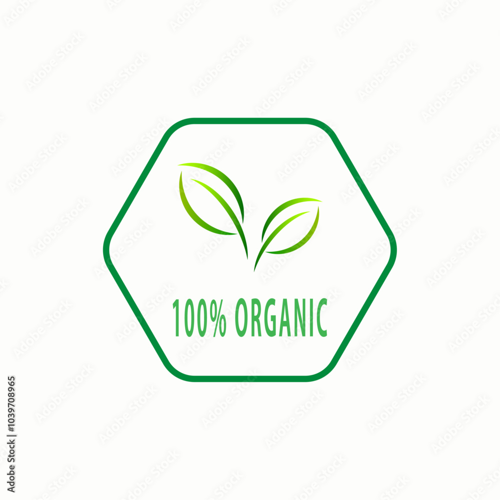 Organic label, sticker on white background Organic label, sticker on white background