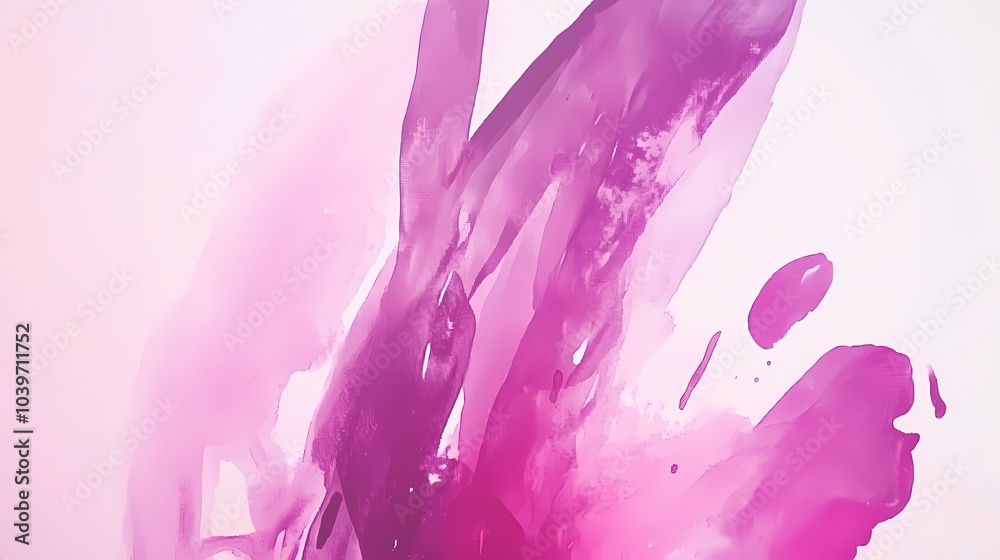 Fototapeta premium Abstract Pink Watercolor Background Fluid Art Design