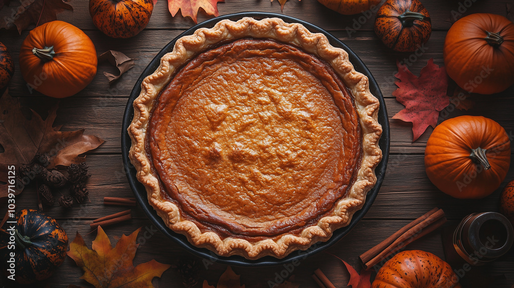 pumpkin pie, golden brown with a perfectly smooth top pumpkin pie, golden brown with a perfectly smooth top