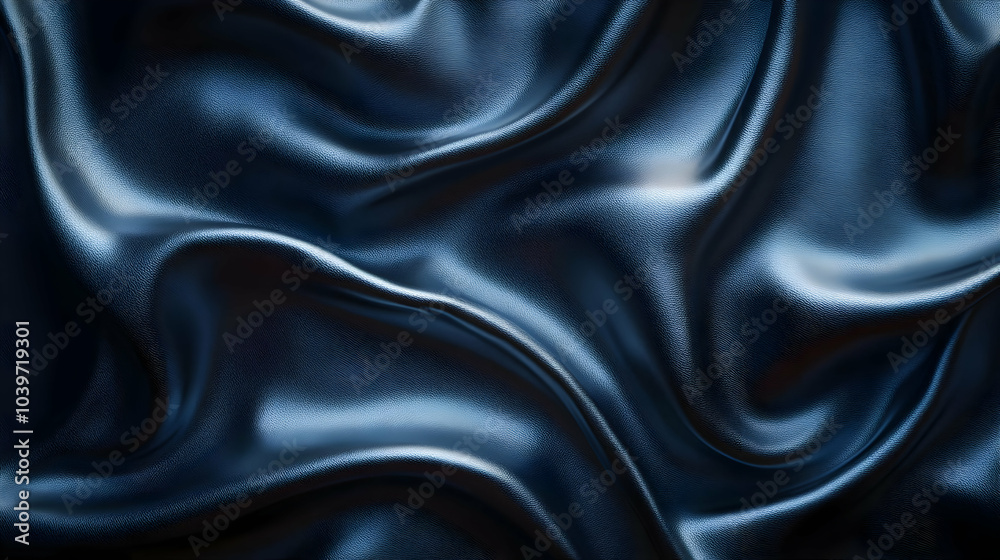 Fototapeta premium Abstract Blue Leather Texture Background