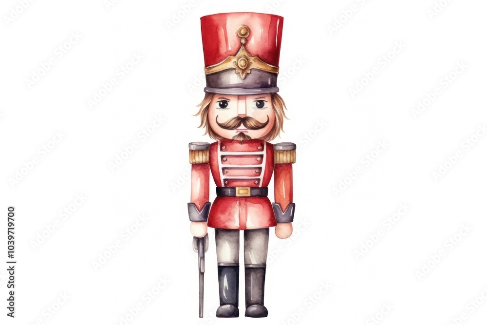 Nutcracker white background representation celebration. Nutcracker white background representation celebration.