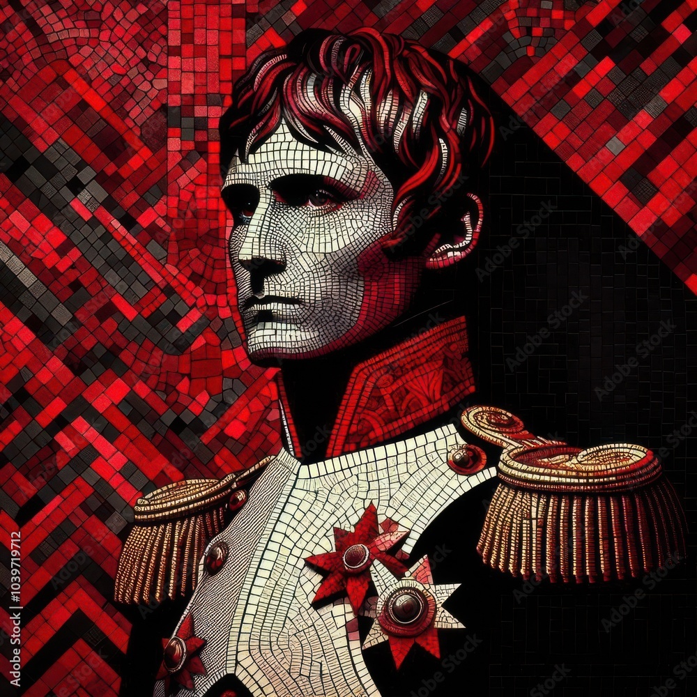 Photo &amp; Art Print Napoleon Bonaparte | Napoleon Bonaparte Mosaic Painting | Napoleon Bonaparte ...