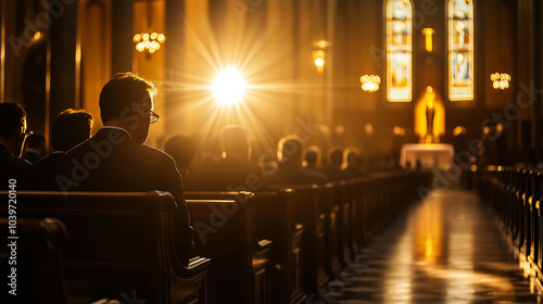A confession line forms in a Catholic church in Manhattan, with a bishop leading the Eucharistic Adoration, the faithful awaiting reconciliation before the true presence of Jesus i