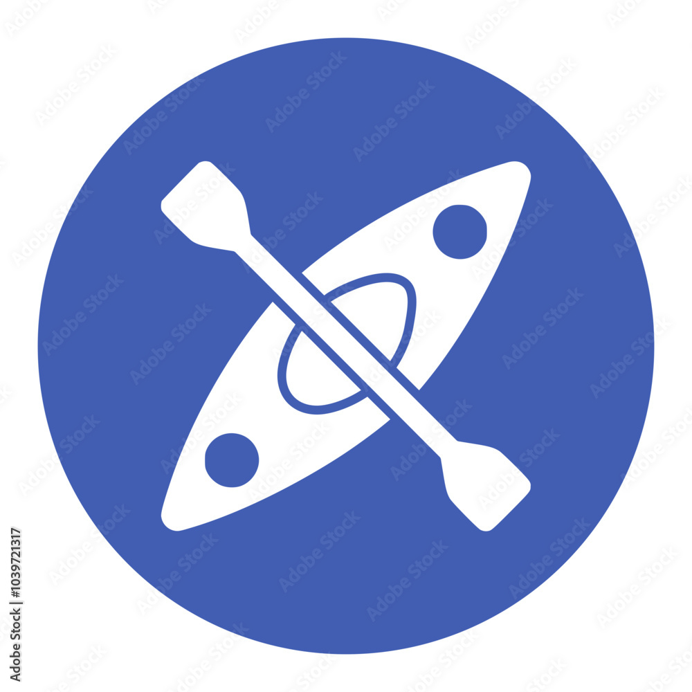 Kayaking Icon Kayaking Icon