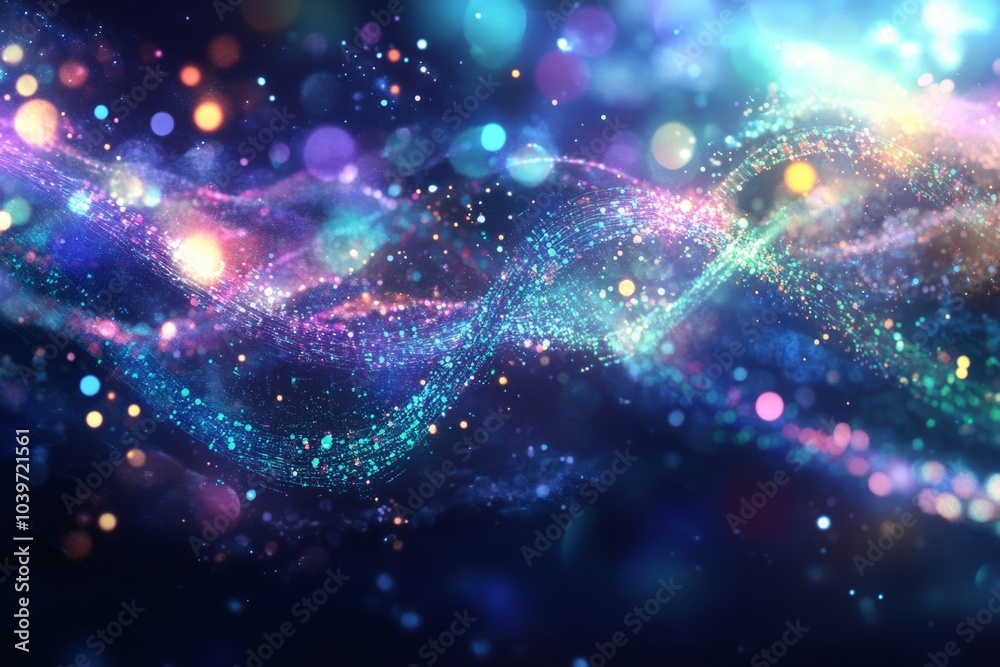 A vibrant, abstract visualization of DNA sequencing A vibrant, abstract visualization of DNA sequencing