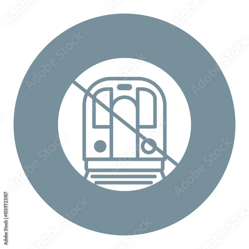 Stop Train Icon