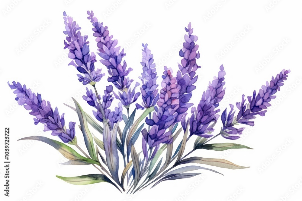 Naklejka premium Lavender blossom flower plant.