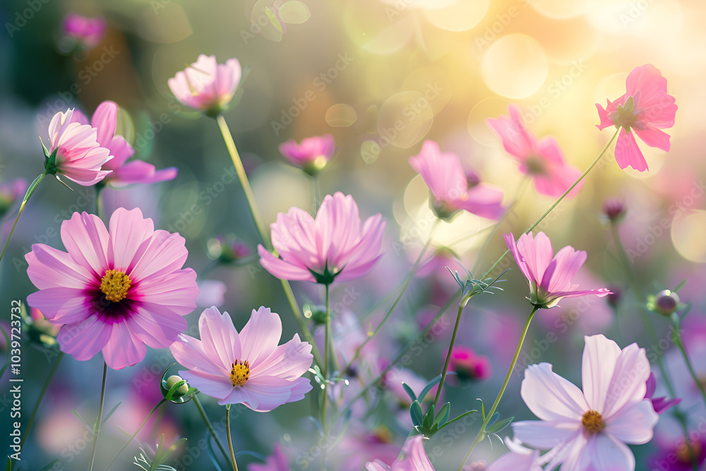 Various flowers in spring, Generative AI Various flowers in spring, Generative AI