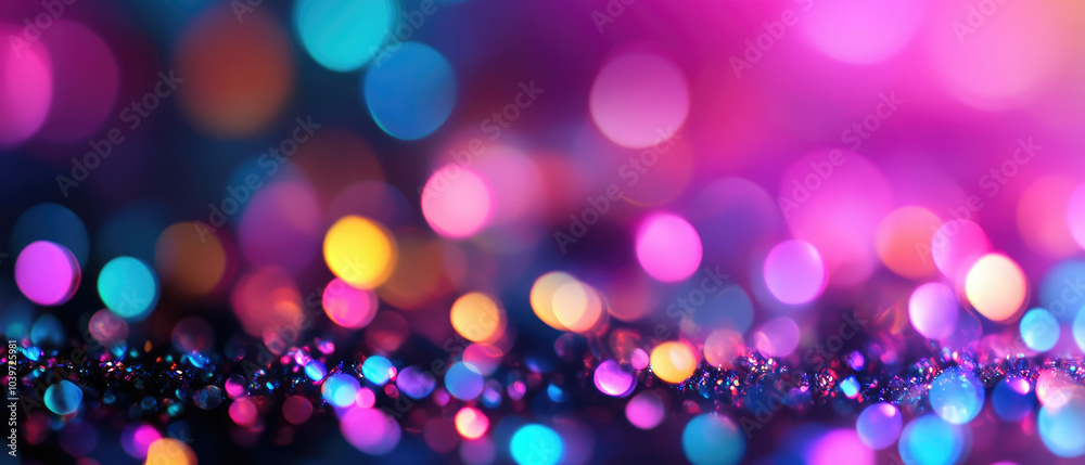 Vibrant neon bokeh backdrop, swirling colors of blue, pink, and green against a deep black canvas, creating a dynamic visual experience. Vibrant neon bokeh backdrop, swirling colors of blue, pink, and green against a deep black canvas, creating a dynamic visual experience.