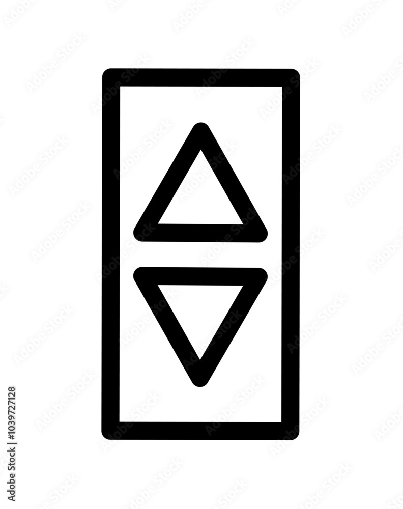 up and down elevator arrow icon vector on white background up and down elevator arrow icon vector on white background