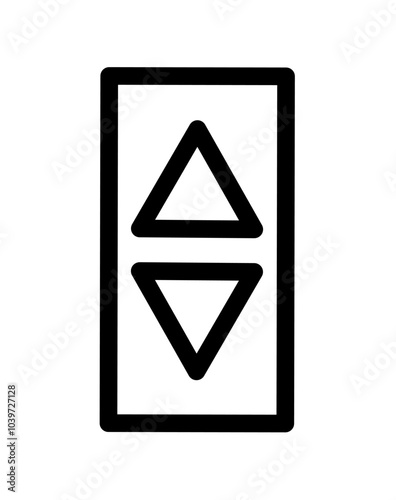 up and down elevator arrow icon vector on white background Free Download up and down elevator arrow icon vector on white background - GFXLoad