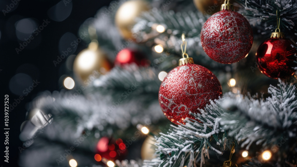 Christmas tree, closeup. Christmas tree, closeup.