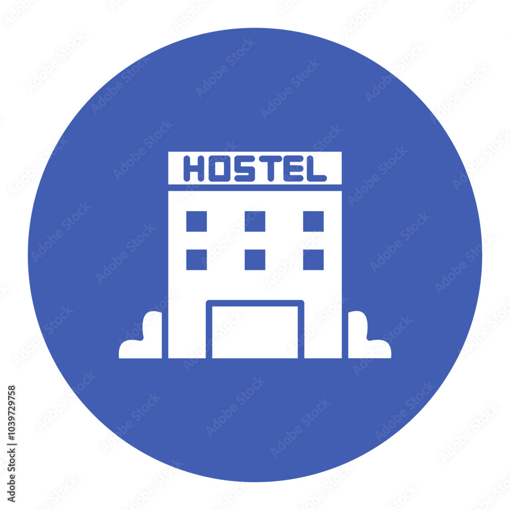 Fototapeta premium Hostel Icon