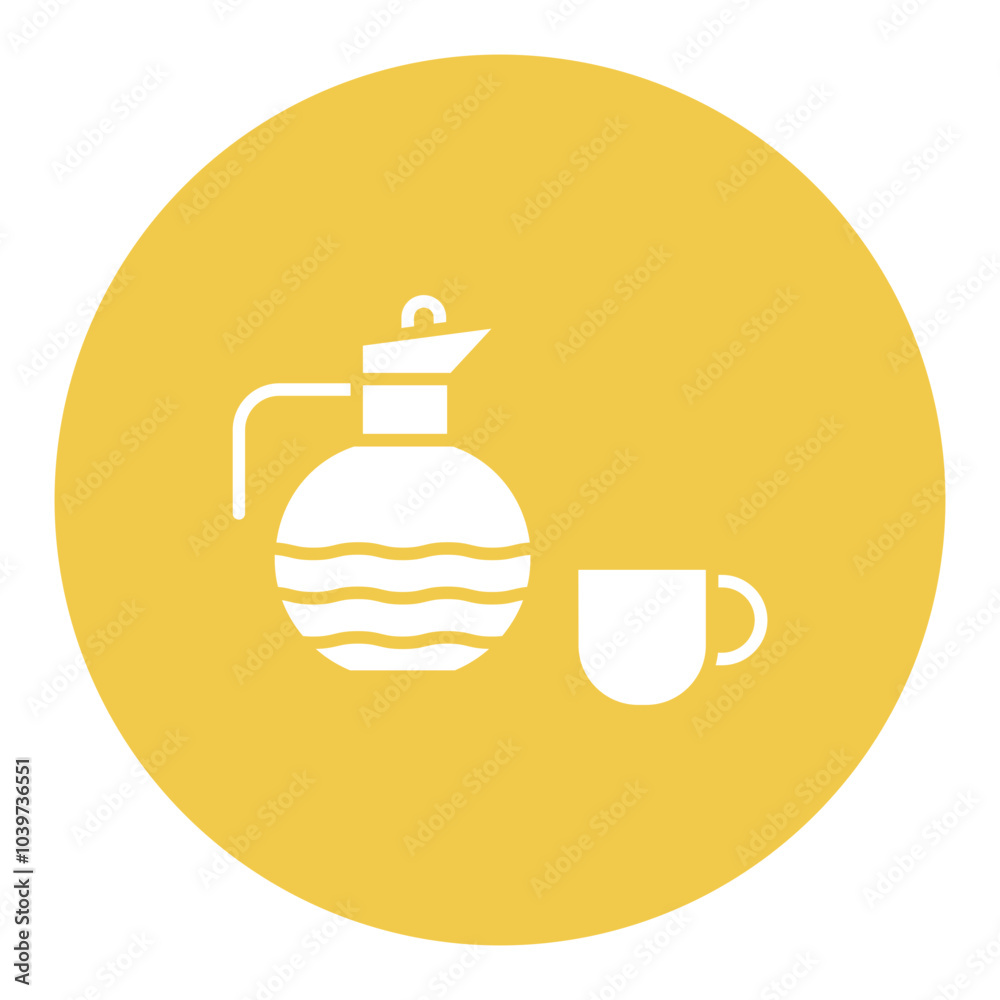 Obraz premium Pour Coffee Icon
