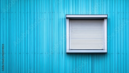 Sleek Steel Exterior of Modern Warehouse Office Building